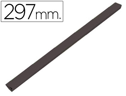[5197] Lomera durable plastico 3 mm din a4 capacidad 30 hojas color negro