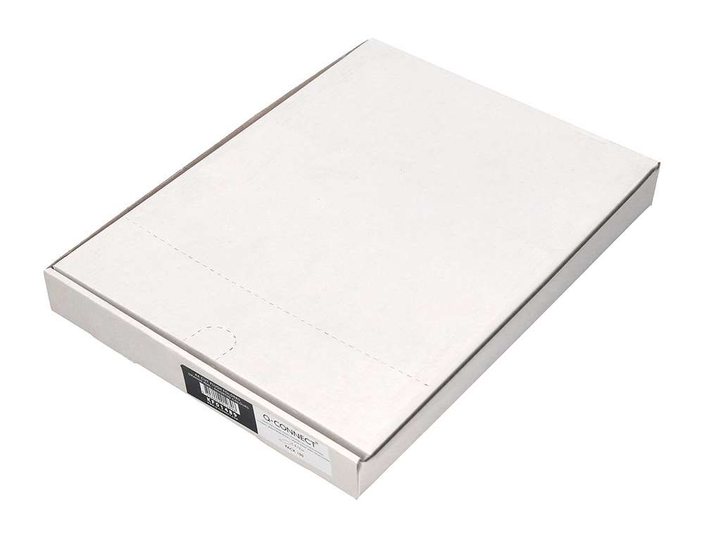 [63388] Carpeta dossier uñero plastico q-connect din a4 120 micras colores surtidos caja de 100 unidades