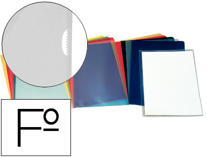 [58746] Carpeta esselte dossier uñero plastico folio transparente 110 micras