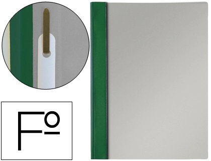 [52701] Carpeta dossier fastener pvc esselte folio verde