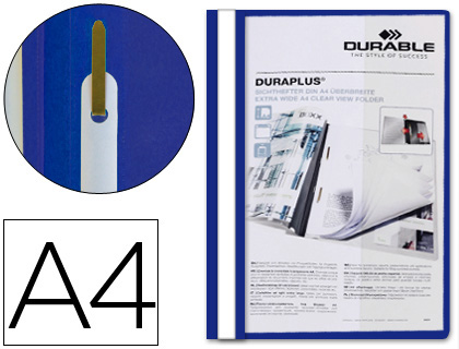 [39872] Carpeta duraplus din a4 con fastener azul durable