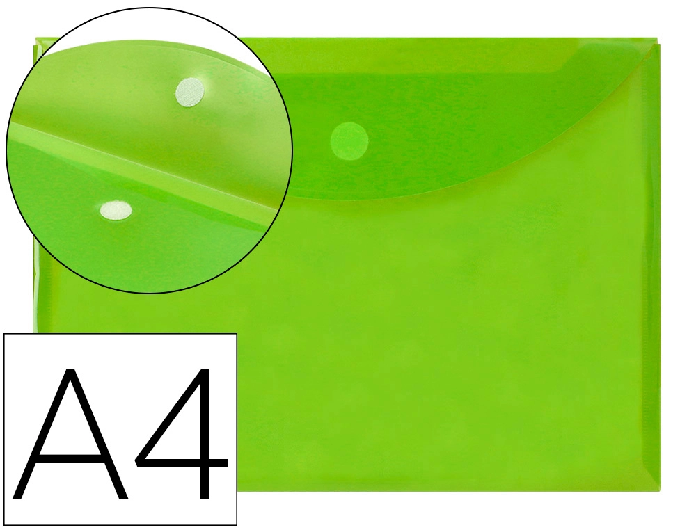 [35990] Carpeta liderpapel dossier a4 cierre de velcro verde