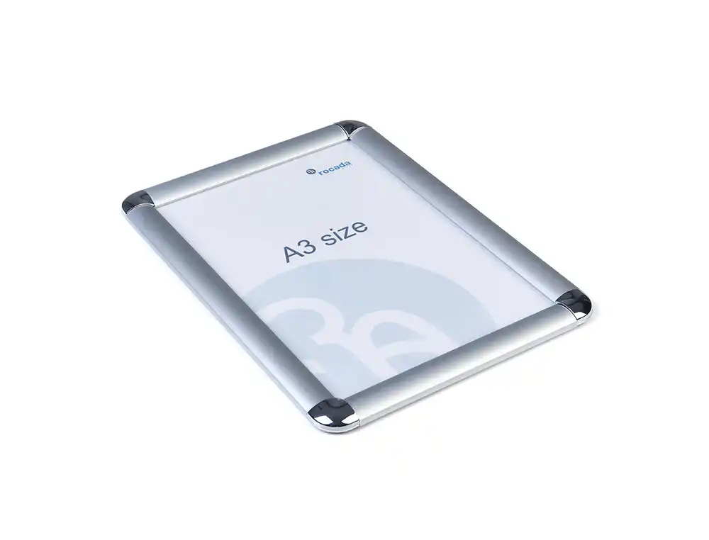 [173811] Marco porta anuncios rocada clip din a3 marco de aluminio anodizado 29,7x42 cm