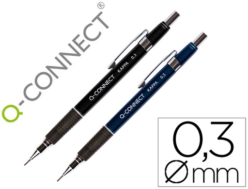 [34223] Portaminas q-connect kappa 0,3 mm sujecion de caucho