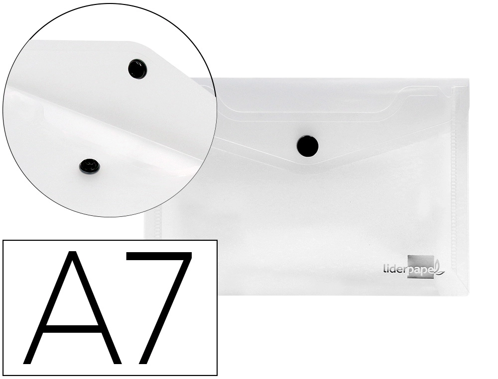 [32850] Carpeta liderpapel dossier broche 44224 polipropileno din a7 color transparente