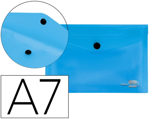 [32848] Carpeta liderpapel dossier broche 44222 polipropileno din a7 azul translucido