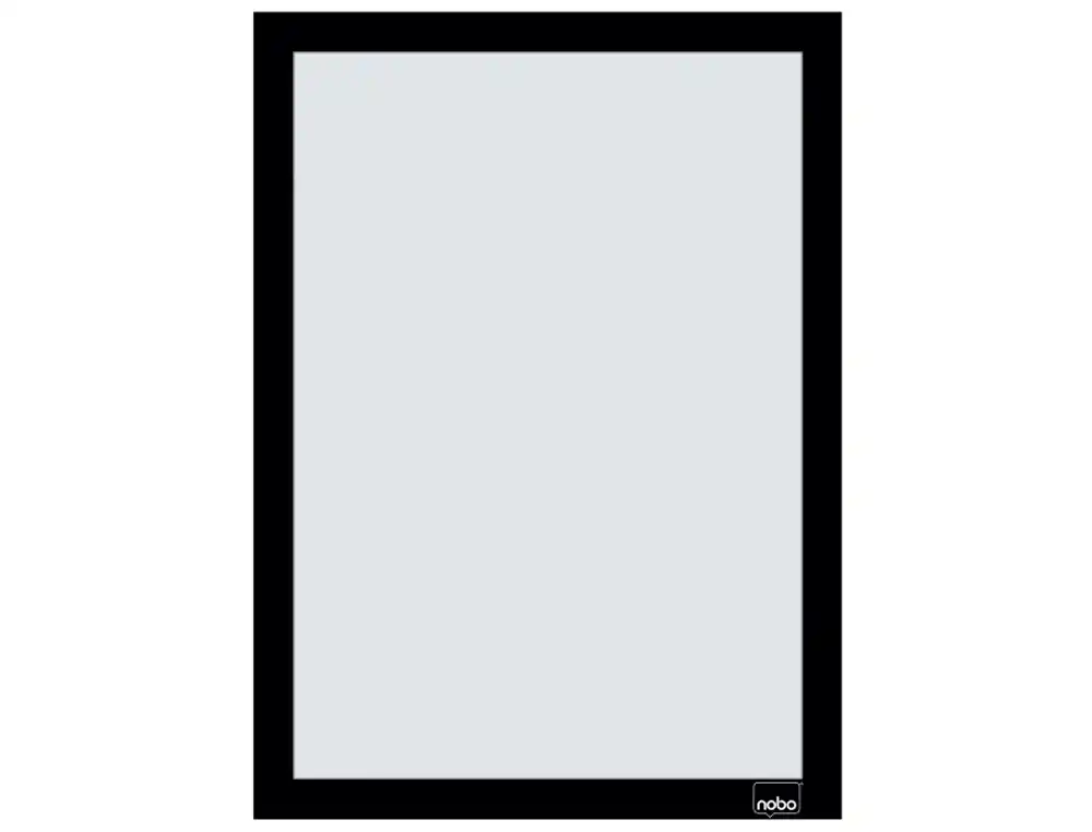 [172002] Marco porta anuncios nobo din a4 marco magnetico autoadhesivo color negro pack de 2 unidades