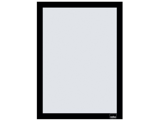 [172002] Marco porta anuncios nobo din a4 marco magnetico autoadhesivo color negro pack de 2 unidades