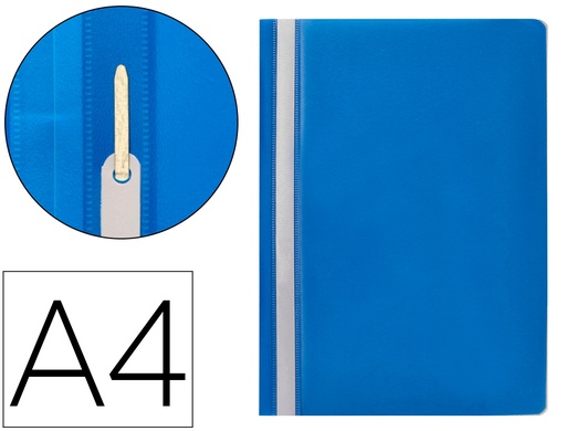 [32702] Carpeta dossier fastener plastico q-connect din a4 azul