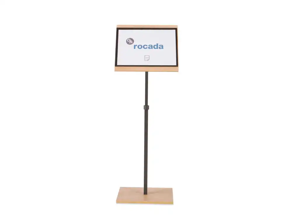 [169624] Expositor rocada de suelo serie natural magnetico rotativo 360 altura ajustable din a3