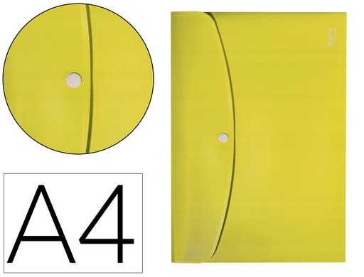 [169284] Carpeta leitz recycle portadocumentos broche din a4 polipropileno amarillo