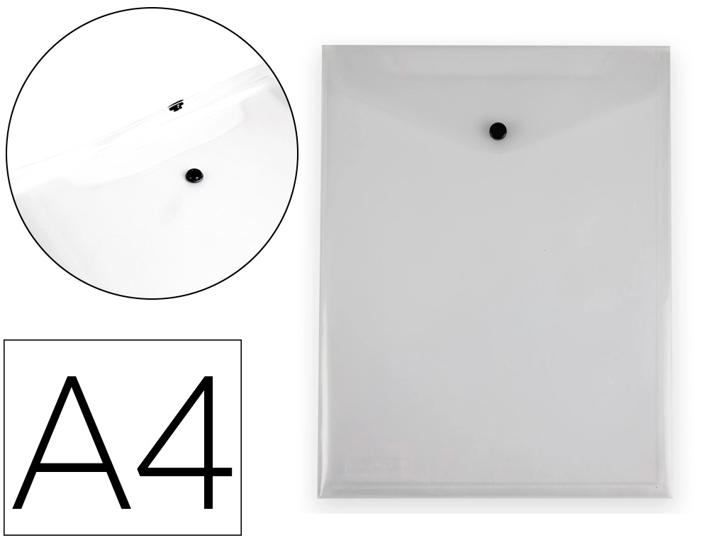 [159753] Carpeta liderpapel dossier broche polipropileno din a4 formato vertical con fuelle transparente