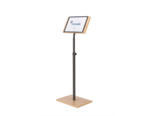 [156860] Soporte rocada porta anuncios tamaño a4 giro 90 regulable en altura