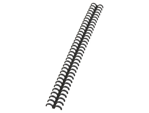 [242781] Canutillo gbc ibiclick plastico negro 8 mm caja de 50 unidades