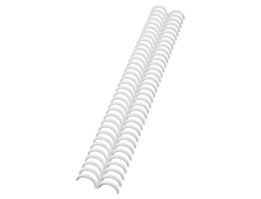 [242779] Canutillo gbc ibiclick plastico blanco 16 mm caja de 50 unidades