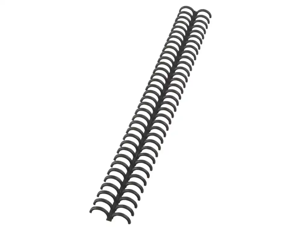 [242777] Canutillo gbc ibiclick plastico negro 12 mm caja de 50 unidades