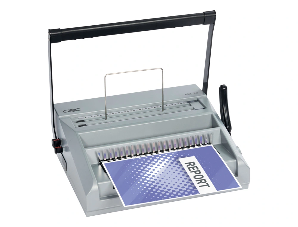 [171985] Encuadernadora para espiral gbc multibind mb20 perfora 20 hojas tamaño a4 encuaderna 500 hojas
