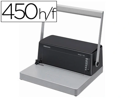 [34700] Encuadernadora para espiral fellowes esp-100 5:1 perfora 20 hojas tamaño a4 encuaderna 450h incluye alicates de corte