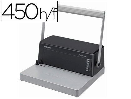 [34700] Encuadernadora para espiral fellowes esp-100 5:1 perfora 20 hojas tamaño a4 encuaderna 450h incluye alicates de corte