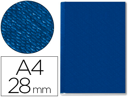 [44281] Tapa de encuadernacion channel rigida 73970035 azul lomo 28 mm capacidad 280 hojas