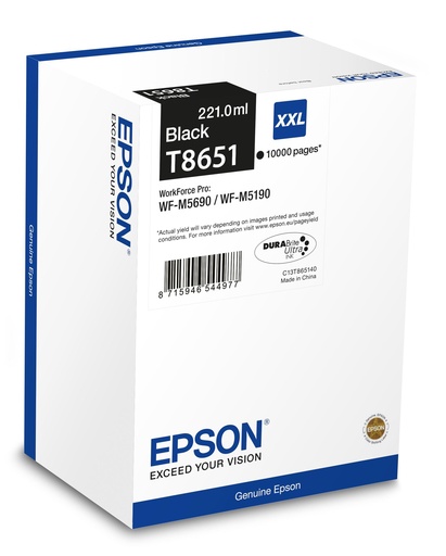 [30531] [C13T865140] Epson Cartucho T8651 negro XXL