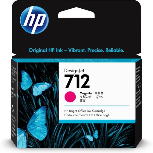 [40876] [3ED68A] HP DesignJet T200/T600, Cartucho Magenta 712