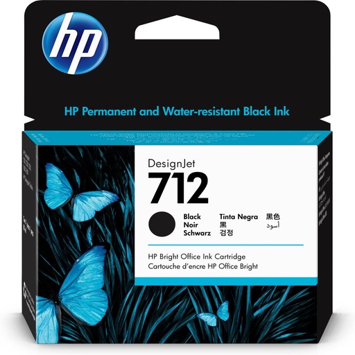 [40879] [3ED71A] HP DesignJet T200/T600, Cartucho Negro 712xl