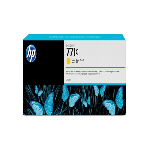 [55557] [B6Y10A] HP Cartucho GF para Z6200 YL 771C 775ml Amarillo