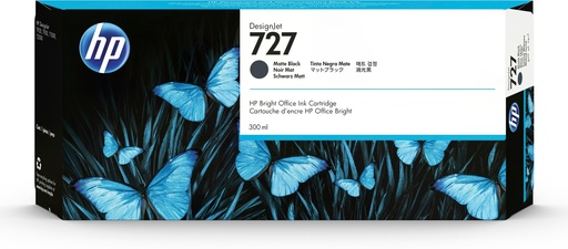 [17952] [C1Q12A] HP Designjet T920/T1500 Nº727 Cartucho Negro Mate superAlta