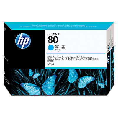 [6602] [C4846A] HP Designjet 1050C/1055C/C Plus. Cartucho Cian Nº80, 350ml.