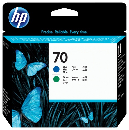 [24847] [C9408A] HP Designjet Z3100/Z3200 cabezal de impresion azul y verde nº70