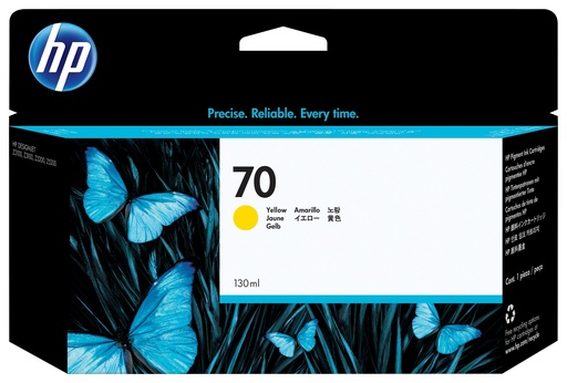 [24601] [C9454A] HP Designjet Z2100/Z3100 Nº70 Cartucho Amarillo