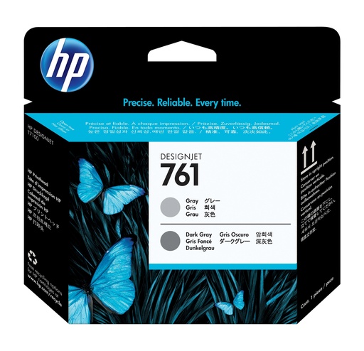 [13701] [CH647A] HP Designjet T7100 Cabezal Gris/Gris Oscuro nº761