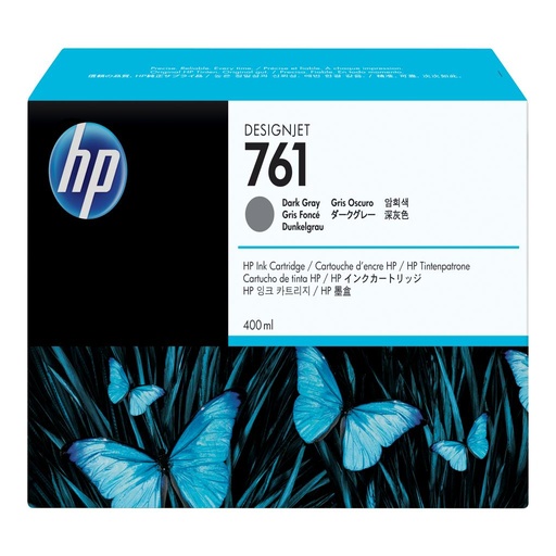 [13709] [CM996A] HP Designjet T7100 Cartucho Gris Oscuro nº761 400ml