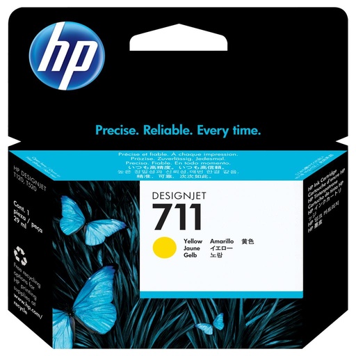 [15741] [CZ132A] HP DesignJet T120/T520 Cartucho Amarillo Nº711