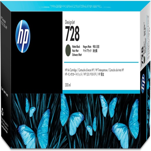 [32223] [F9J68A] HP DesignJet T730 Cartucho Negro Mate Nº728