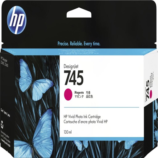 [32549] [F9J95A] HP DesignJet 745 Cartucho Magenta 130ml