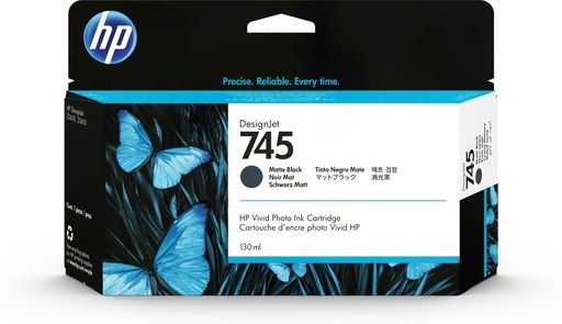 [32559] [F9J99A] HP DesignJet 745 Cartucho Negro Mate 130ml