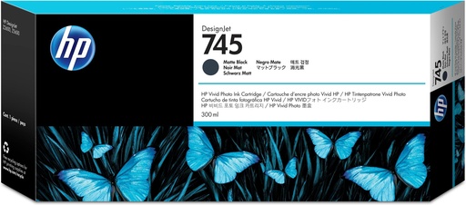 [32556] [F9K05A] HP DesignJet 745 Cartucho Negro Mate 300ml