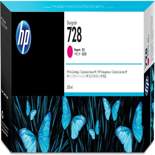 [32546] [F9K16A] HP DesignJet 728 Cartucho Magenta 300ml