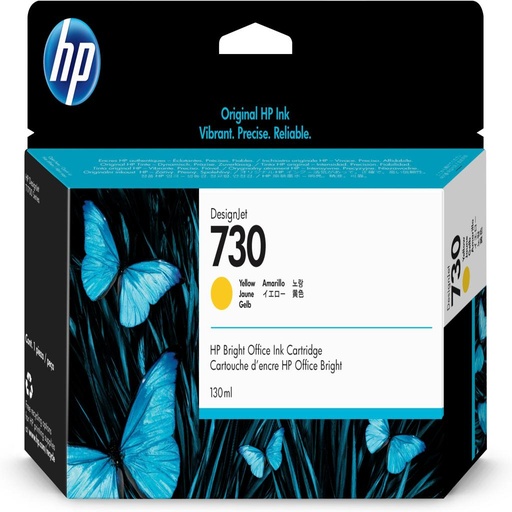 [32785] [P2V64A] HP nº730 130-ml Yellow Ink Cartridge