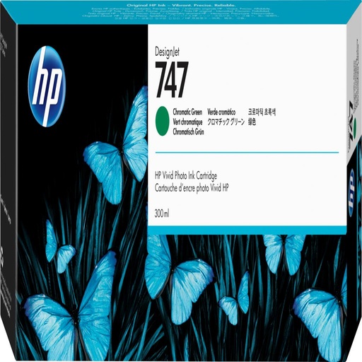 [32801] [P2V84A] HP nº747 300-ml Chromatic Green Ink Cartridge