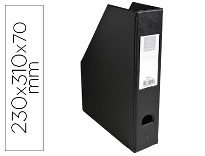 [63288] Revistero exacompta pvc lomo 70 mm color negro 230x310x70 mm