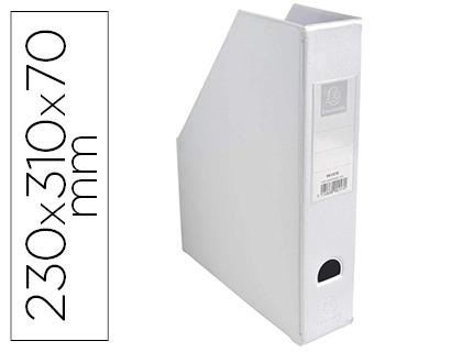 [63287] Revistero exacompta pvc lomo 70 mm color blanco 230x310x70 mm