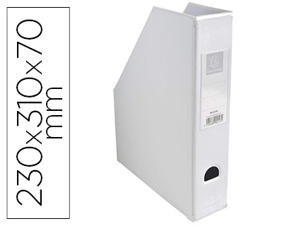 [63287] Revistero exacompta pvc lomo 70 mm color blanco 230x310x70 mm
