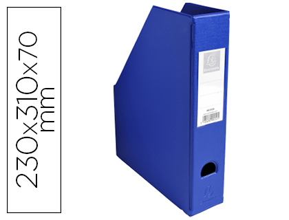 [63286] Revistero exacompta pvc lomo 70 mm color azul 230x310x70 mm