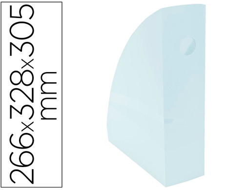 [162321] Revistero exacompta aquarel mag-cube azul pastel 266x328x305 mm