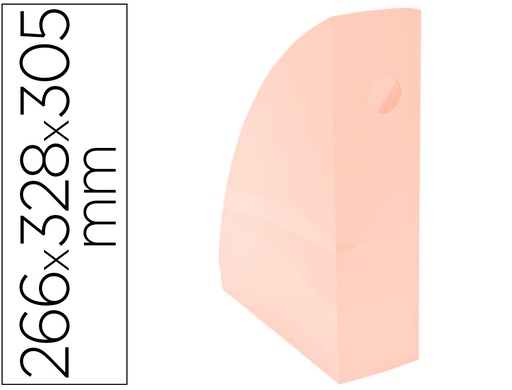 [162320] Revistero exacompta aquarel mag-cube coral pastel 266x328x305 mm