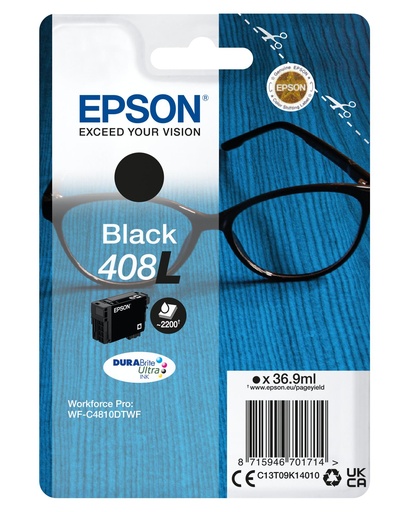 [44824] [C13T09K14010] EPSON tinta Negro Singlepack 408L DURABrite Ultra Ink