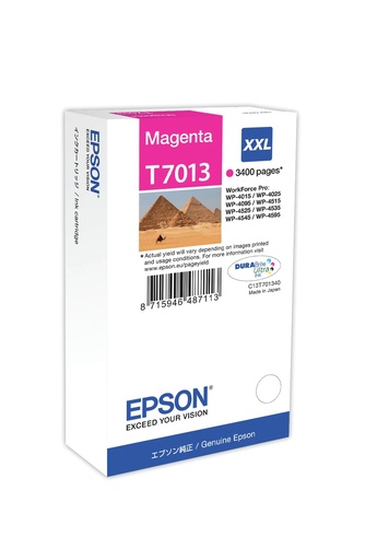 [14528] [C13T70134010] Epson WP-4000/4500 Cartucho Magenta Capacidad Superior 3.400 paginas